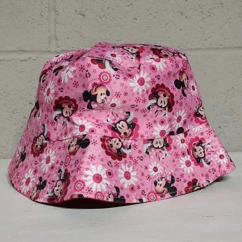 Disney Mickey and Minnie Reversible Adult Bucket Hat NWOT